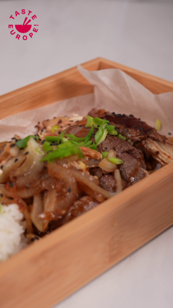 European Beef Rolls with Enoki Mushrooms